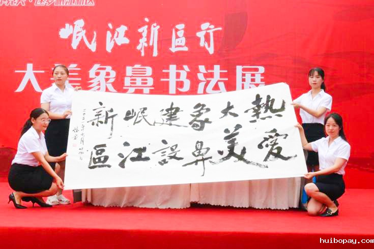象鼻街道组织开展“岷江新区行·大美象鼻书法作品展览”活动